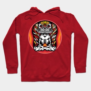 Illustration Demon in the lotus position Hoodie